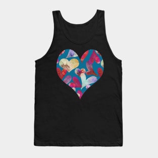 Boho Watercolor Painted Hearts | Cherie's Art(c)2021 Tank Top